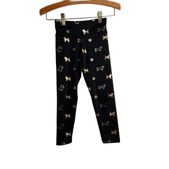JUSTICE Girl’s Dog Print Athletic Leggings / Size: 6 - Picture 1 of 10